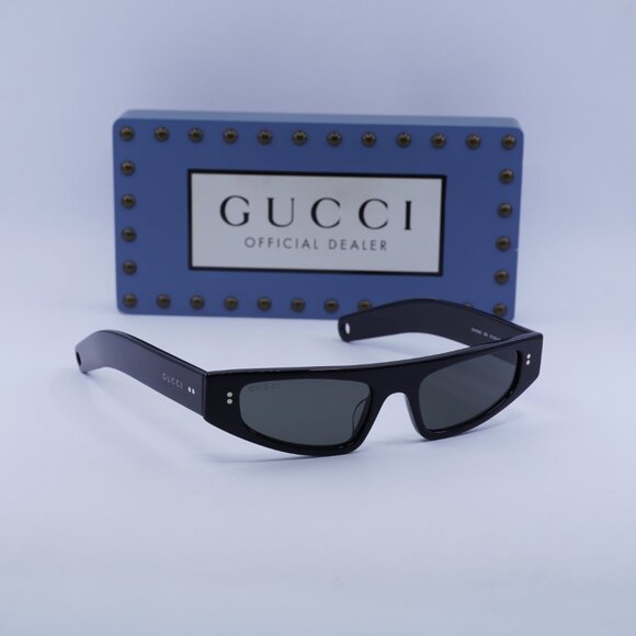 Gucci GG1634S 006 Cat Eye Sunglasses - Black\\Grey main image 10